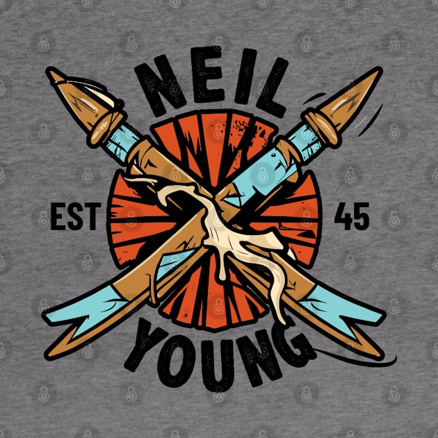 Neil Young - Broken Arrow Logo by elegantelite